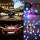 4.8M 20 LED Waterproof Solar Ball Fairy String Light Christmas Wedding Party Garden Decor