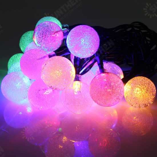 4.8M 20 LED Waterproof Solar Ball Fairy String Light Christmas Wedding Party Garden Decor