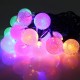 4.8M 20 LED Waterproof Solar Ball Fairy String Light Christmas Wedding Party Garden Decor