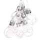 4M 10LEDs Bulb Shaped Indoor Outdoor Fairy String Light for Christmas Party AC100V-240V