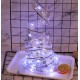 4M 40LED Fairy String Lights Gold Silver Bowknot Ribbon LED Christmas Tree Light Home Party Decorations Wedding Birthday Xmas Gifts