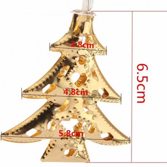 4M 40LEDs Battery Operated Iron Christmas Tree LED Fairy String Light Party Wedding