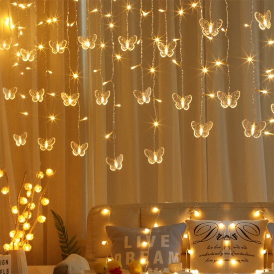 4M LED Fairy Light Butterflies String Light Christmas Party Holiday lighting