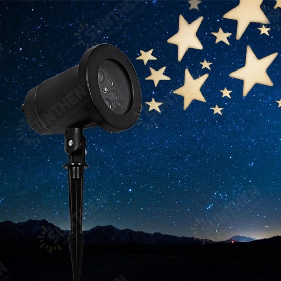 4W LED Waterproof Star Light Landscape Projector Lamp for Home Christmas Decoration 110-240V