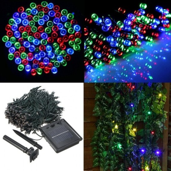 500 LED Solar Powered Fairy String Light Garden Party Decor Xmas