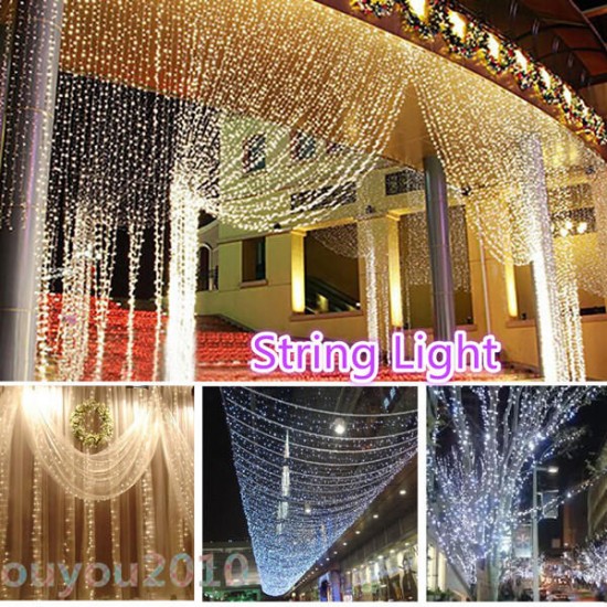 500 LED Solar Powered Fairy String Light Garden Party Decor Xmas