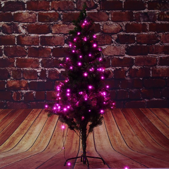 50M 220V EU Plug 8 Modes Red Pink LED Fairy String Light Holiday Lamp for Party Festival with Controller