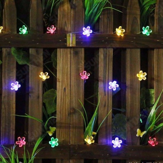 5/6.5/7/12M Solar LED String Christmas Blossom Lights Party Lamp 8 Mode