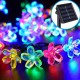 5/6.5/7/12M Solar LED String Christmas Blossom Lights Party Lamp 8 Mode