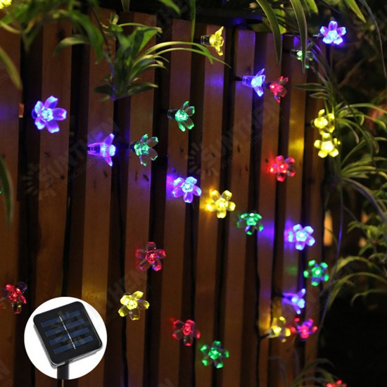 5/6.5/7/12M Solar LED String Christmas Blossom Lights Party Lamp 8 Mode