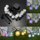 5M 20LED Dandelion Ball Solar Christmas Party Decor Outdoor Fairy String Light Lamp