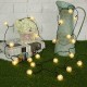 5M 20LED Dandelion Ball Solar Christmas Party Decor Outdoor Fairy String Light Lamp