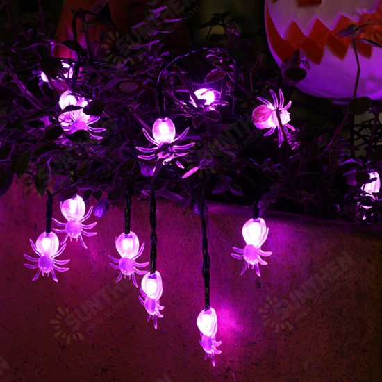 6.5M 30 LED Ball Solar Halloween Party Fairy Outdoor String Lights for Patio Garden 8 Mode Adjustment