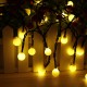 6.5m 21FT 30LED Solar String Ball Lights Garden Decorative Lamp Outdoor Waterproof