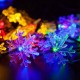 6.5m 30 LED Solar Powered Snowflake String Light Christmas Tree Outdoor Decor