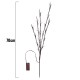 70CM Battery Powered 20LED Cherry Blossoms Branch Tree Fairy String Light Christmas Home Party Decor