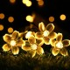 7M 50LED Holidays Merry Christmas Sakura Flower Solar String Lights Outdoor Garden Decor Christmas Decorations Clearance Christmas Lights