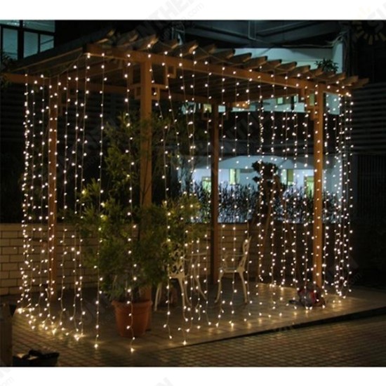 8Mx3M 800 LED Waterproof String Fairy Curtain Light Outdoor Party Wedding Christmas Decor 220V