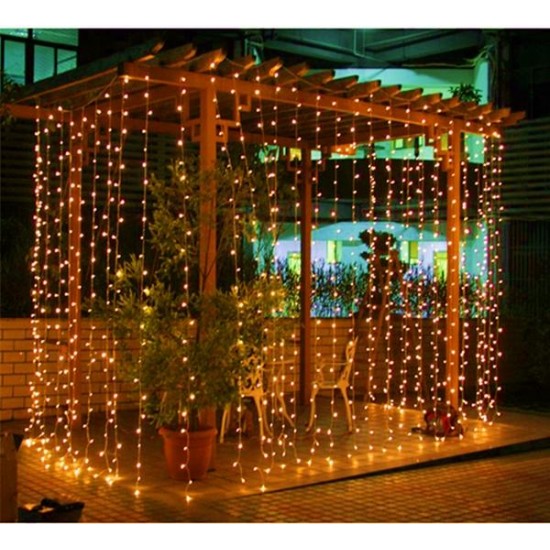 8Mx3M 800 LED Waterproof String Fairy Curtain Light Outdoor Party Wedding Christmas Decor 220V