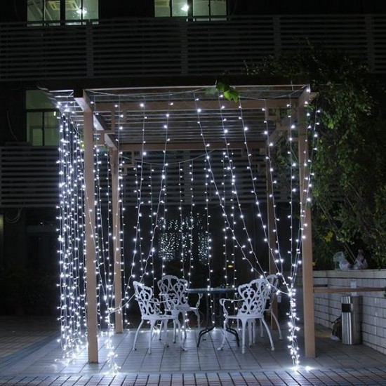 8Mx3M 800 LED Waterproof String Fairy Curtain Light Outdoor Party Wedding Christmas Decor 220V