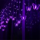 96 LED Butterfly String Curtain Lights Colorful Wedding Waterproof Lamp 8 Modes