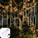 AC110-240V 50CM Waterproof IP65 180LED Meteor Shower Rain 5 Tubes String Light Holiday Party Christmas Outdoor Decor