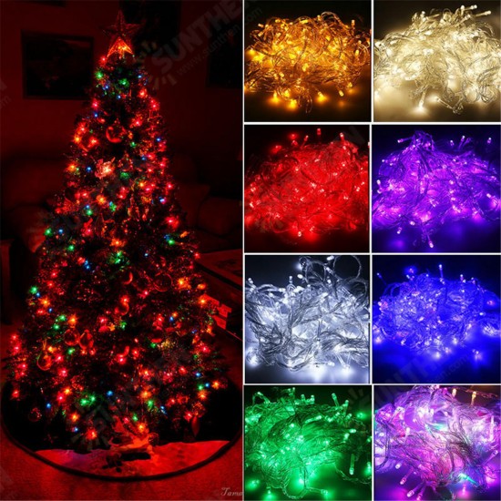 AC110V 300LED Curtain Fairy String Light Window Christmas Wedding Party Decor Lamp US Plug