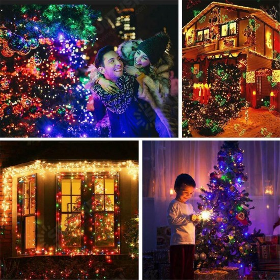 AC110V 300LED Curtain Fairy String Light Window Christmas Wedding Party Decor Lamp US Plug