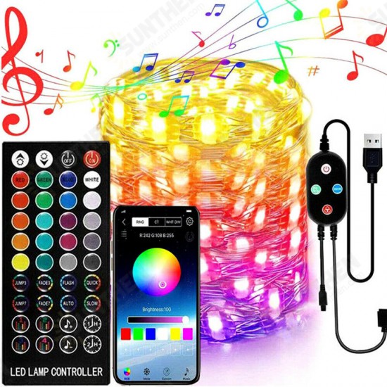 App Remote Control Christmas Tree Decoration Custom LED String Lights 2/5/10/15/20M