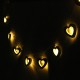 Battery Operated 20LED Heart Shape String Fairy Light for Party Decor