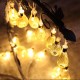 Battery Operated 2.2M 20LEDs Moroccan Bulbs Fairy String Lights for Christmas Wedding Decor