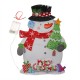 Battery Operated LED Glowing Snowman Christmas Party Hanging Ornaments Festival Holiday Light