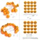 Battery Plug Powered 16 LEDs Pumpkin Multi-color Fairy String Lights For Halloween Christmas