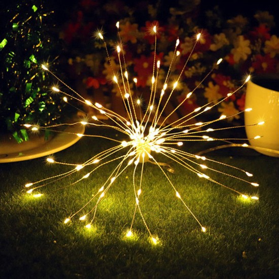 Battery Powered 100LED 8 Modes IP65 13 Keys Remote DIY Firework Fairy String Christmas Light