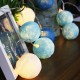 Battery Powered 10LEDs Warm White Cotton Ball Fairy String Light For Wedding Christmas DC3V