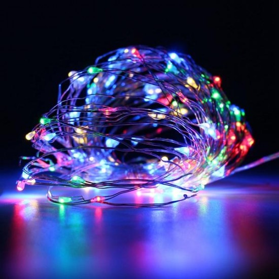 Battery Powered 10M 100LEDs Waterproof Copper Wire String Light For Wedding Party Decor