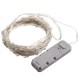 Battery Powered 10M 100LEDs Waterproof Silver Wire String Light For Wedding Party Decor