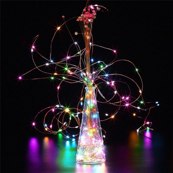 Battery Powered 10M Waterproof Four Modes Optional Silver Wire Fairy String Lights For Xmas Party