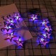 Battery Powered 10PCS Moon Star Shape Eid Ramadan LED String Light Indoor Home Party Decor