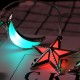 Battery Powered 10PCS Moon Star Shape Eid Ramadan LED String Light Indoor Home Party Decor