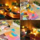 Battery Powered 1.2M 2.2M Colorful Feather Shaped Warm White Indoor Fairy String Light For Christmas