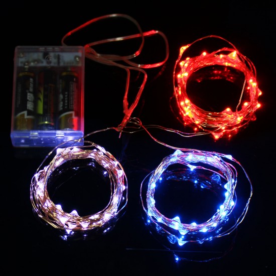 Battery Powered 12M Waterproof Copper Wire Fairy String Light For Christmas Holiday Party Decor
