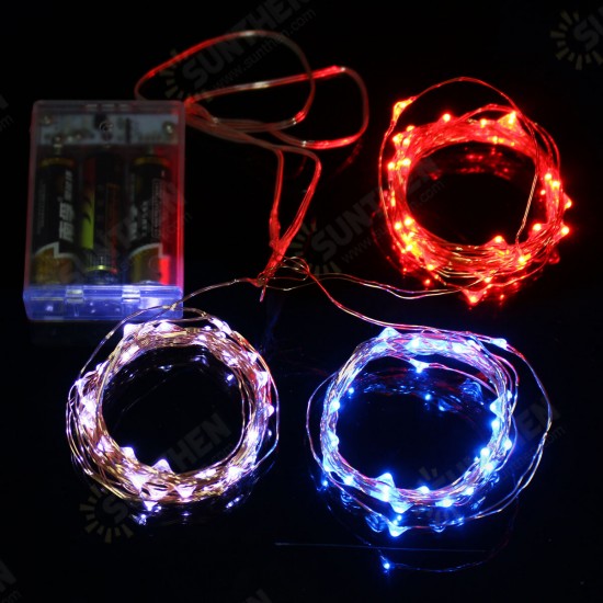 Battery Powered 12M Waterproof Copper Wire Fairy String Light For Christmas Holiday Party Decor