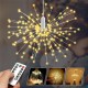 Battery Powered 150/180LED 8 Modes DIY Firework String Christmas Light with 13 Keys Remote Control