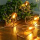 Battery Powered 1.8M 10LEDs Diamond Shaped Warm White Outdoor Fairy String Light For Christmas