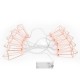 Battery Powered 1.8M 10LEDs Diamond Shaped Warm White Outdoor Fairy String Light For Christmas