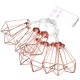 Battery Powered 1.8M 10LEDs Diamond Shaped Warm White Outdoor Fairy String Light For Christmas