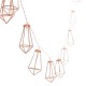 Battery Powered 1.8M 10LEDs Diamond Shaped Warm White Outdoor Fairy String Light For Christmas