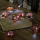 Battery Powered 1.8M LED Iron Flower Fairy String Light Holiday Wedding Party Decor