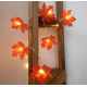 Battery Powered 2.3M 20LEDs Warm White Pure White Fall Leaves Indoor Fairy String Light for Party